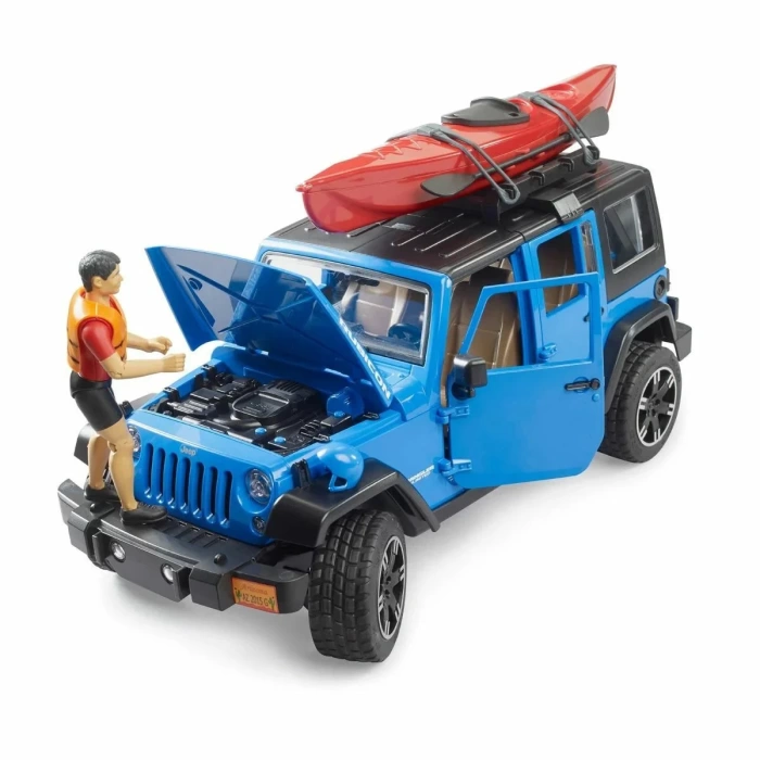 Bruder Jeep Wrangler Rubicon Kano Ve Sürücü 02529