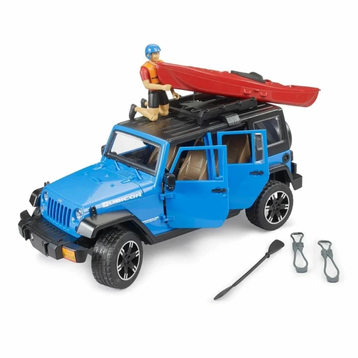 Bruder Jeep Wrangler Rubicon Kano Ve Sürücü 02529