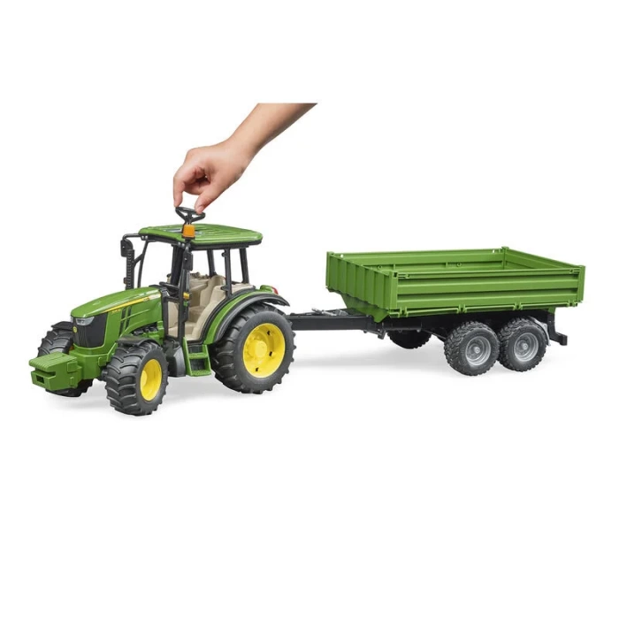 Bruder John Deere Traktör ve Römork 5115M