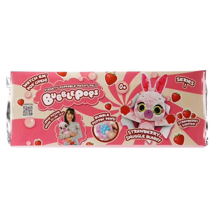 Bubble Pops Kokulu Peluş S1 - Çilek Kokulu Tavşan