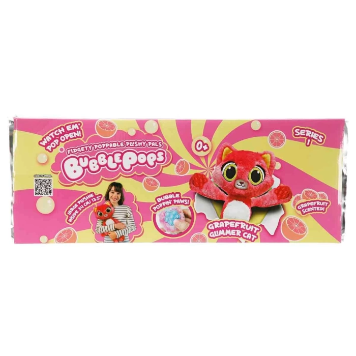 Bubble Pops Kokulu Peluş S1 - Greyfurt Kokulu Kedi