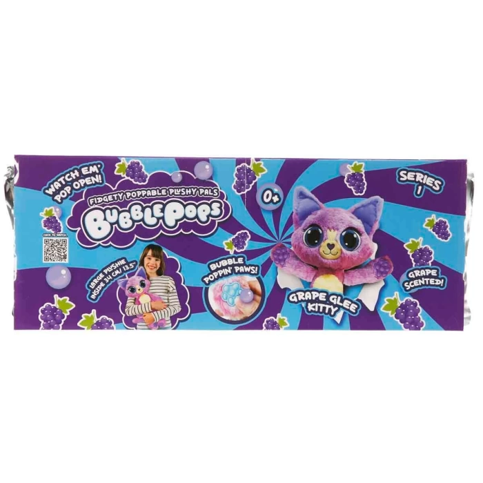 Bubble Pops Kokulu Peluş S1 - Üzüm Kokulu Kedi