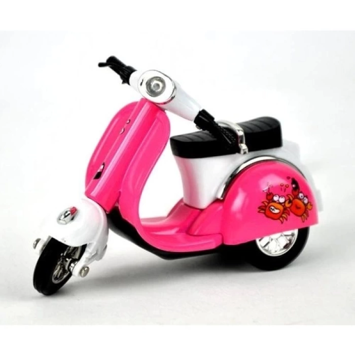 Çek Bırak Metal Scooter - FY362A-12D - Pembe