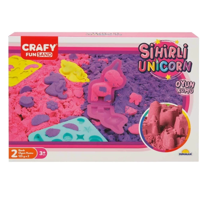 Crafy Sihirli Unicorn Oyun Kumu Seti 250 g 7 Parça