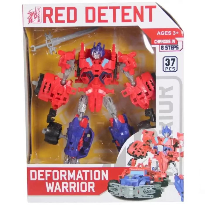 Deformation Warrior Robota Dönüşen Araba - Kırmızı