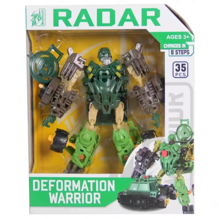 Deformation Warrior Robota Dönüşen Araba - Yeşil