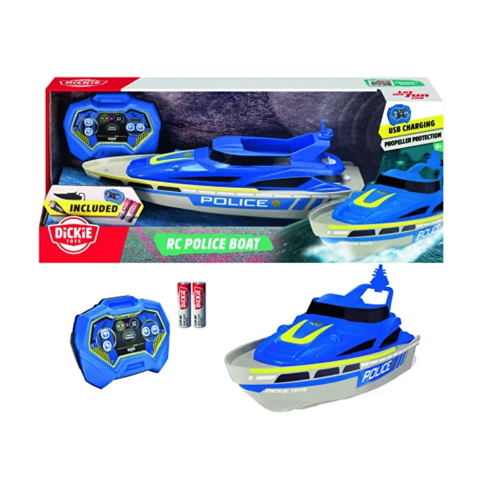 Dickie Rc Police Boat