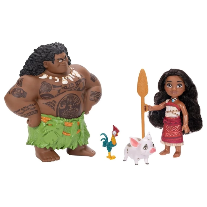 Disney Moana - 15 cm Maui & Moana ve Arkadaşları Set