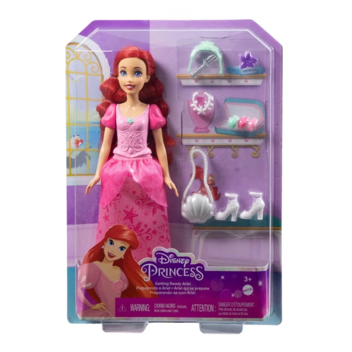 Disney Prenses Ariel ve Aksesuarları Oyun Seti HLX34