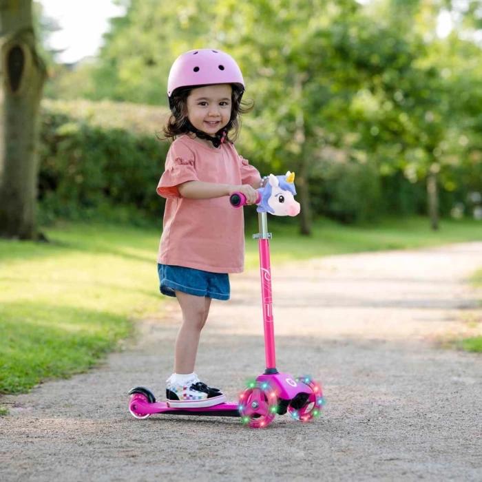 Evo 3 Tekerlekli Unicorn Işıklı Mini Cruiser Scooter