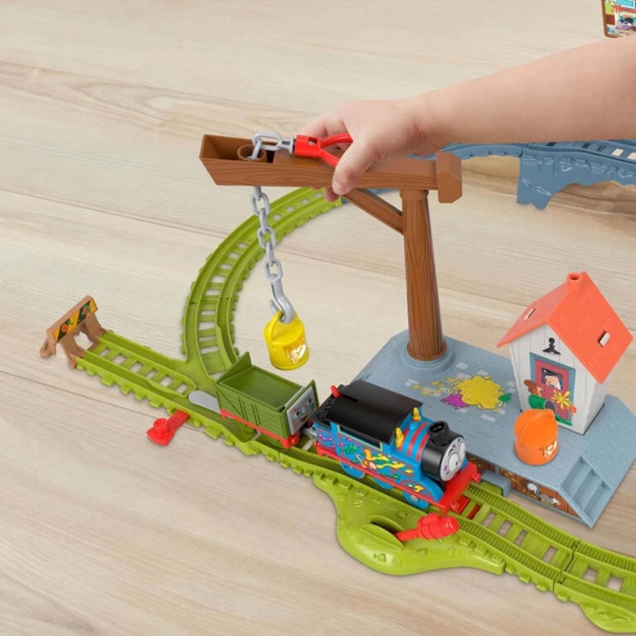 Fisher Price Thomas ve Arkadaşları Boya Teslimatı Motorlu Tren Seti HTN34