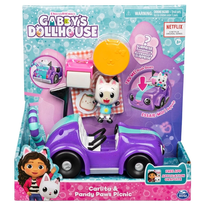 Gabbynin Dollhouse Carlita ve Pandy Paws Piknik Aracı