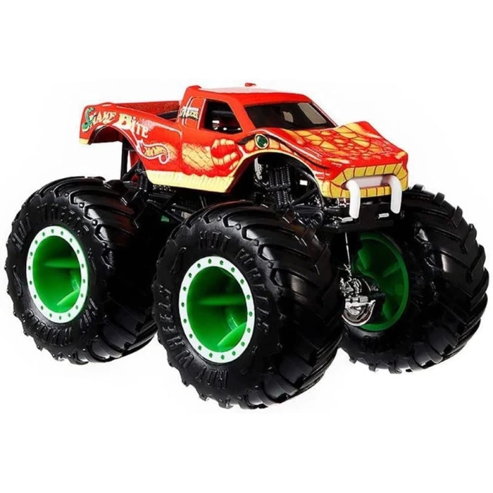 Hot Wheels Monster Trucks 1:64 Ölçek 2li Paketler FYJ64 - Snake Bite Vs Bıgfoot