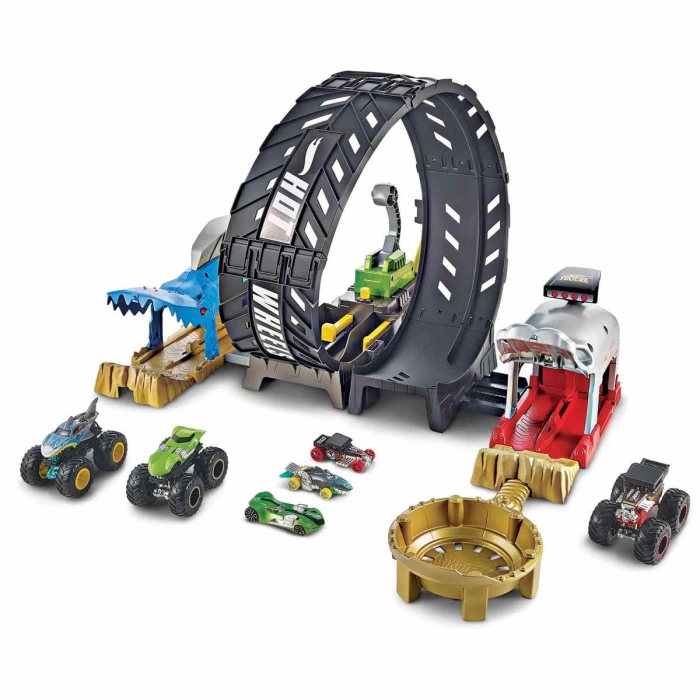 Hot Wheels Monster Trucks Çemberde Yarış Seti HBH70