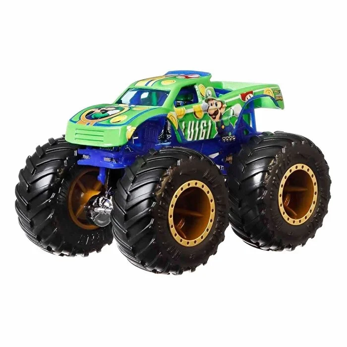 Hot Wheels Monster Trucks Gösteri Dünyası Temalı 1:24 Arabalar Luigi HCR76