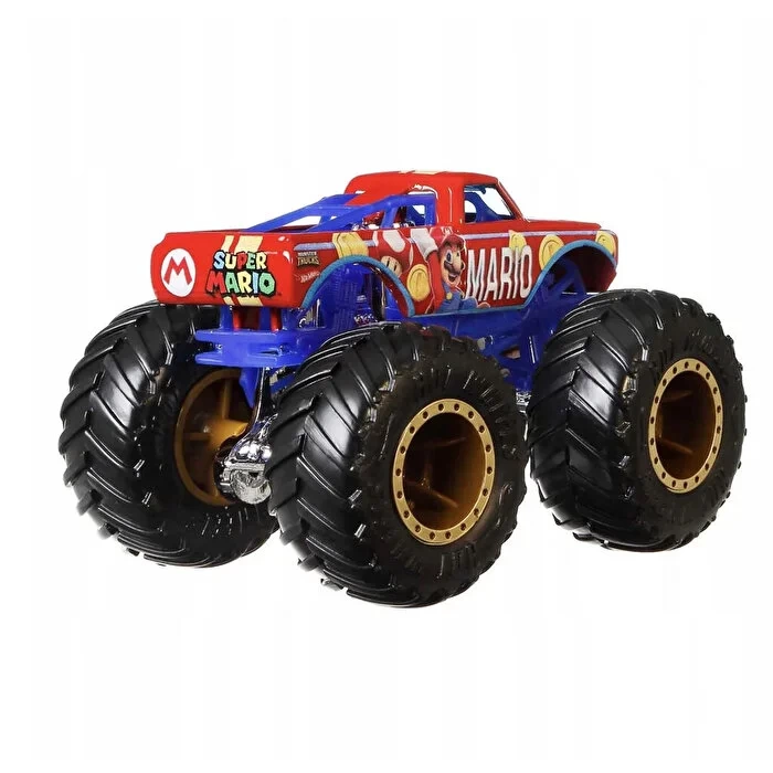 Hot Wheels Monster Trucks Gösteri Dünyası Temalı 1:24 Arabalar Mario HCR75