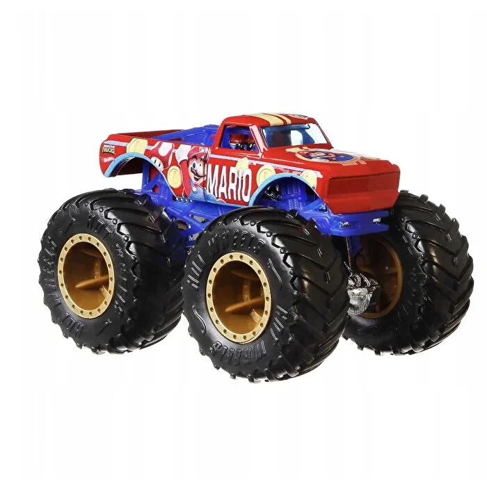 Hot Wheels Monster Trucks Gösteri Dünyası Temalı 1:24 Arabalar Mario HCR75