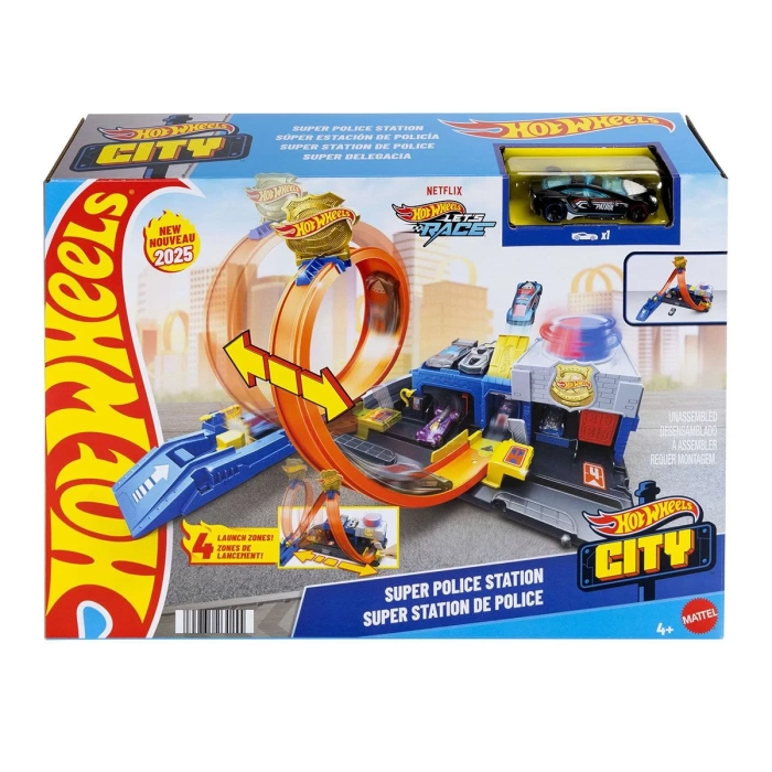 Hot Wheels Polis İstasyonu Oyun Seti JBM71