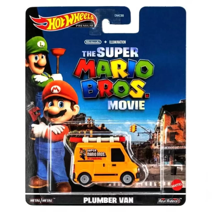 Hot Wheels Premium Super Mario Bros. Plumber Van DMC55-HKC19