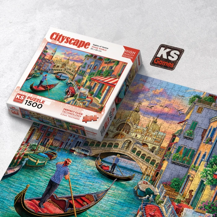 Ks Games Sights of Venice Puzzle - 1500 Parça