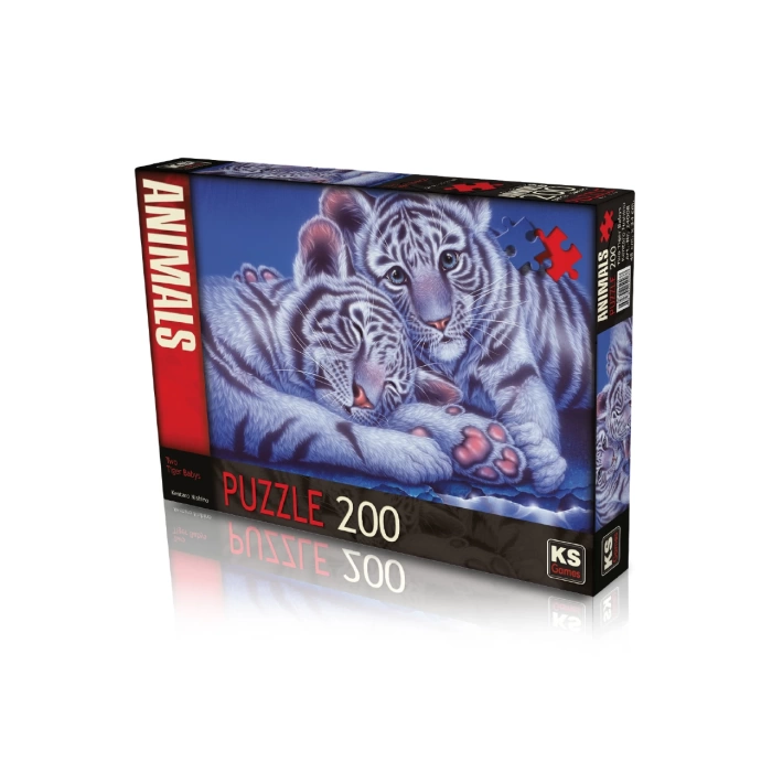 Ks Games Two Tiger Babys Puzzle - 200 Parça