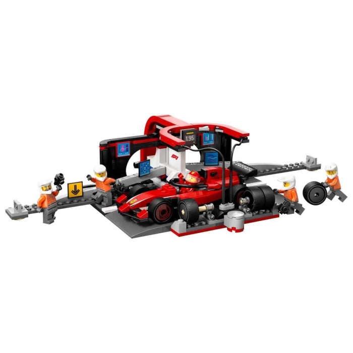 LEGO City Ferrari Arabalı F1 Pit Stop ve Pit Ekibi 60443