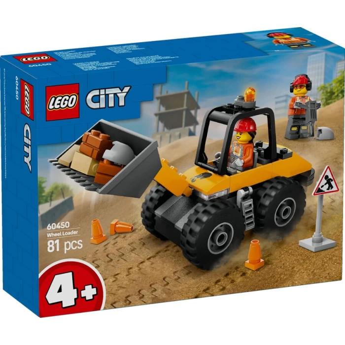 LEGO® City Sarı Tekerlekli İnşaat Yükleyicisi 60450