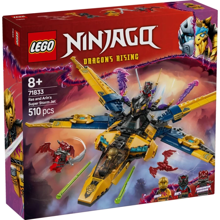 LEGO® NINJAGO Ras ve Arinin Süper Fırtına Jeti 71833