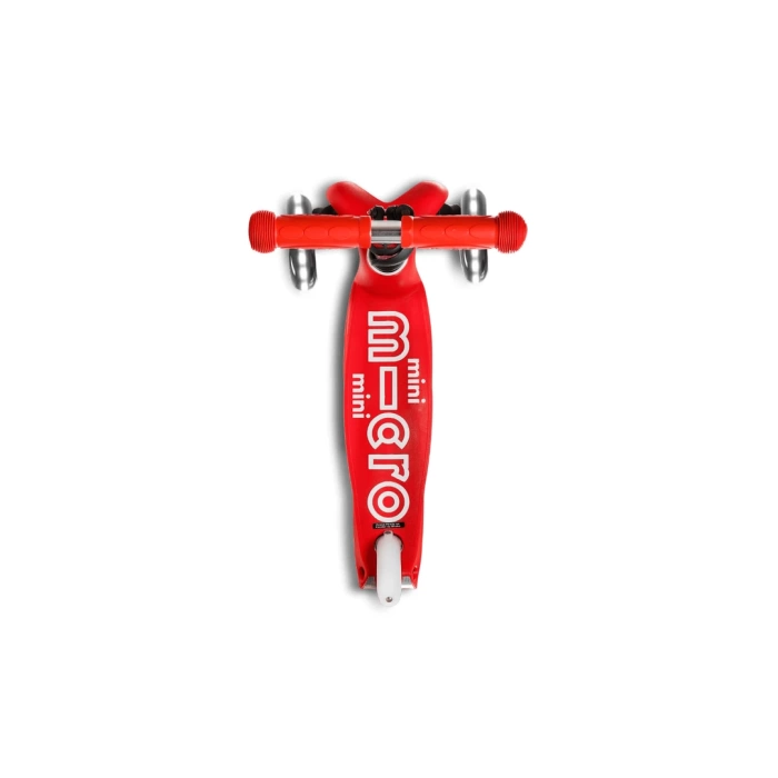 Micro Mini Deluxe LED 3 Tekerlekli Scooter Red