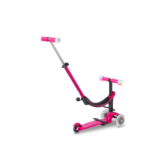 Micro Mini2Grow Deluxe Magic LED 3 Tekerlekli Scooter Pink