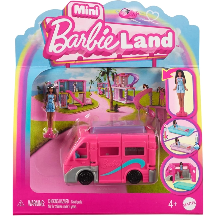 Mini BarbieLand Barbie Bebek ve DreamCamper