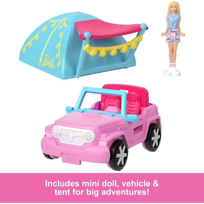 Mini BarbieLand Renk Değiştiren SUV ve Çadır Aksesuarı