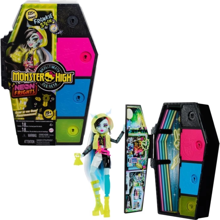 Monster High Neon Frankie Stein Oyun Seti S3 HPD59-HNF79