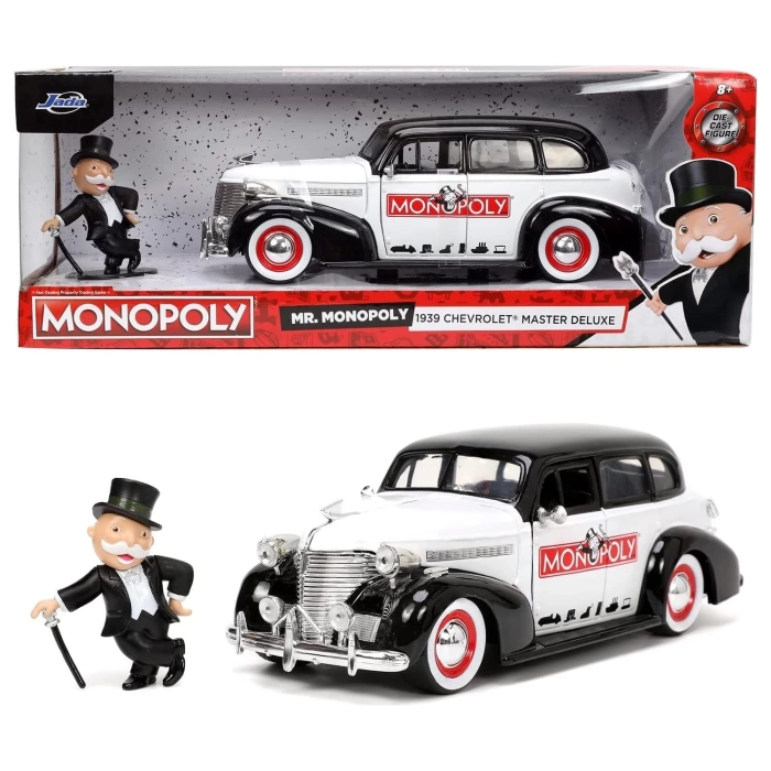 Mr. Monopoly 1939 Chevy Master 1:24 Ölçek DieCast Metal Araç Figürlü - SMB-253255048