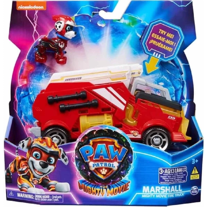 Paw Patrol The Mighty Movie Figür ve Araçları - Marshall