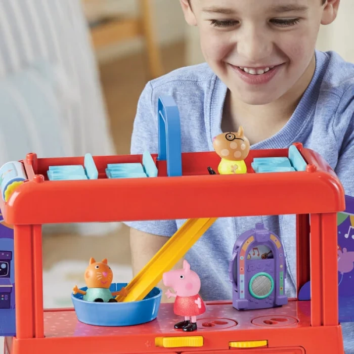 Peppa Pig 2si 1 Arada Parti Otobüsü F8881