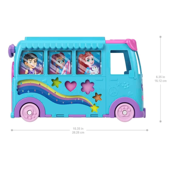 Polly Pocket Dönüşebilen Evcil Hayvan Karavanı Oyun Seti JCC22