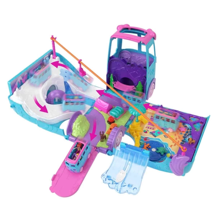 Polly Pocket Dönüşebilen Evcil Hayvan Karavanı Oyun Seti JCC22