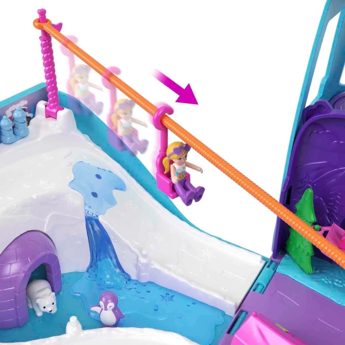 Polly Pocket Dönüşebilen Evcil Hayvan Karavanı Oyun Seti JCC22