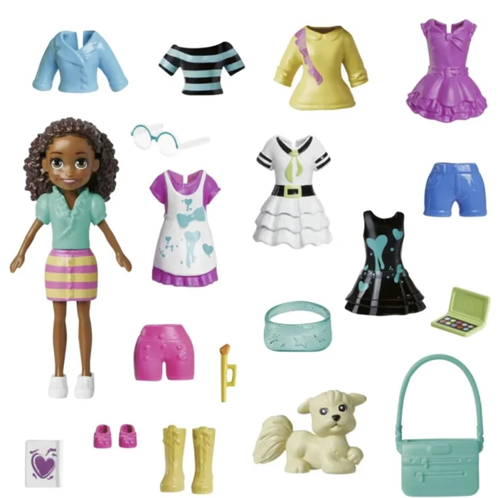 Polly Pocket Farklı Kombin Eğlencesi Oyun Setleri HKV88-HKV91