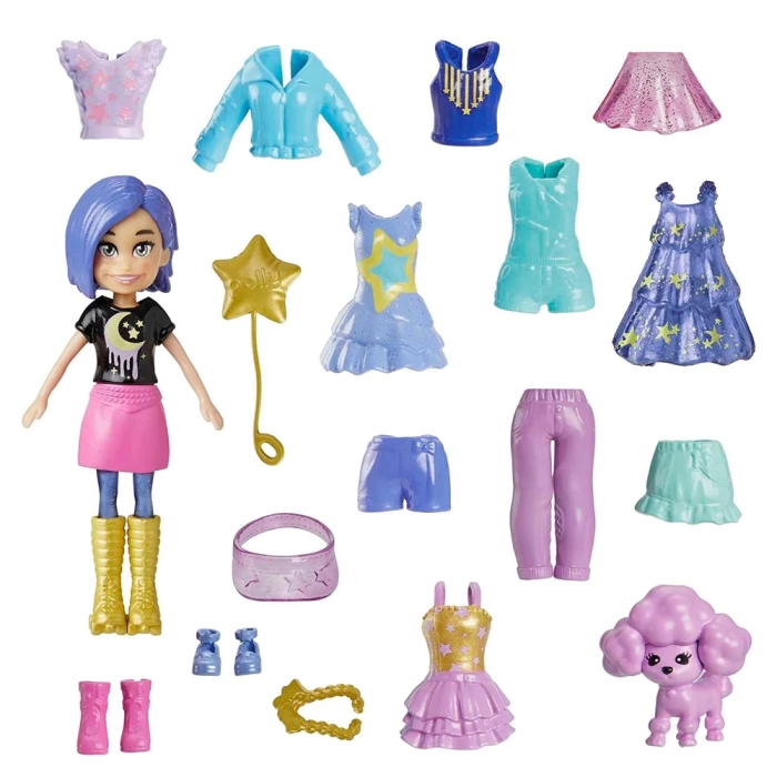 Polly Pocket Farklı Kombin Eğlencesi Oyun Setleri HKV88-HKV93