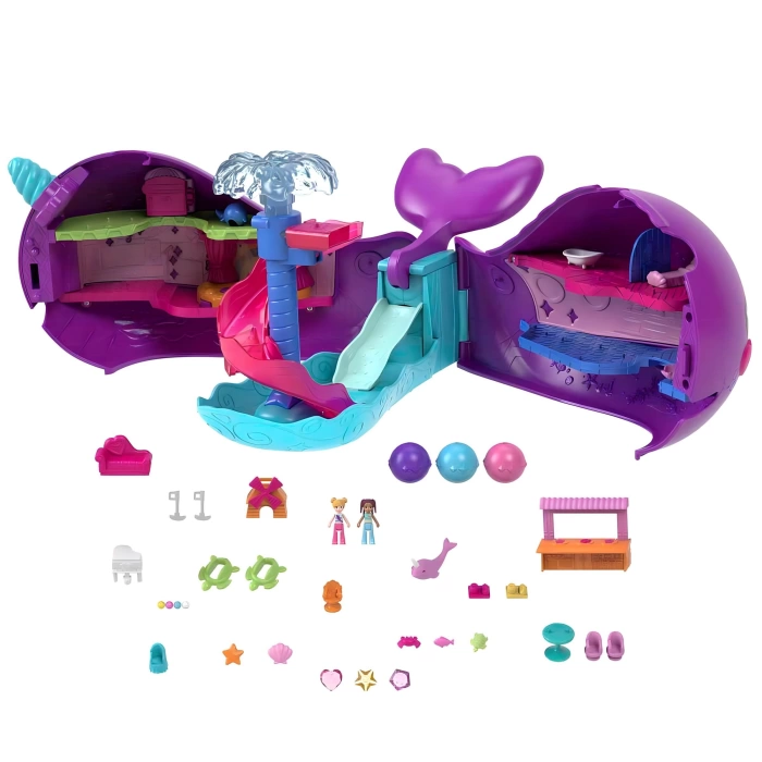 Polly Pocket Sparkle Cove Macera Narwhal Maceracı Teknesi HKV71