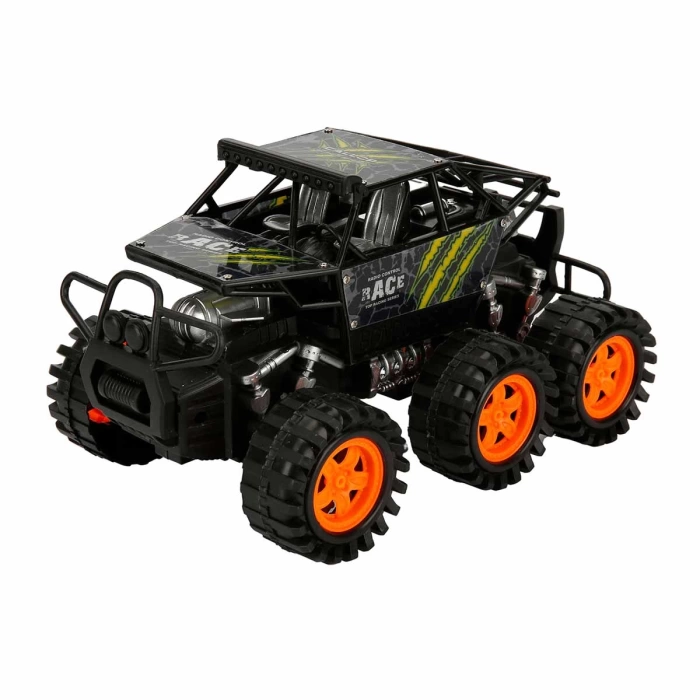 Maxx Wheels Rock Crawler Sürtmeli Araba 21 cm. - Siyah-Yeşil Çizgili