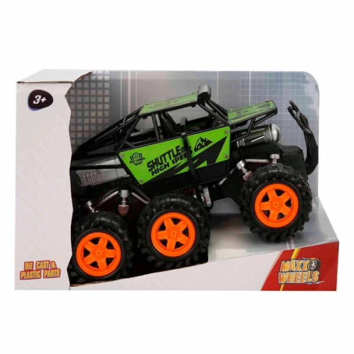 Maxx Wheels Rock Crawler Sürtmeli Araba 21 cm. - Yeşil