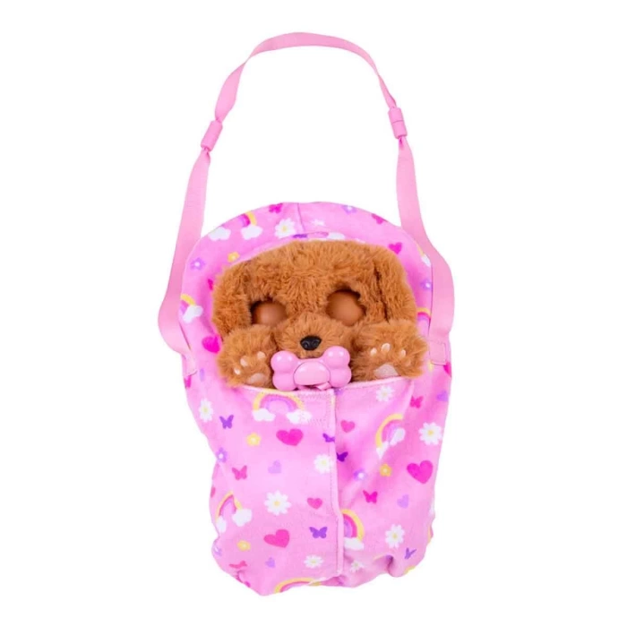 Sesli Baby Paws Yavru Köpek Peluş BAW01000 - Cocker Pembe Çanta