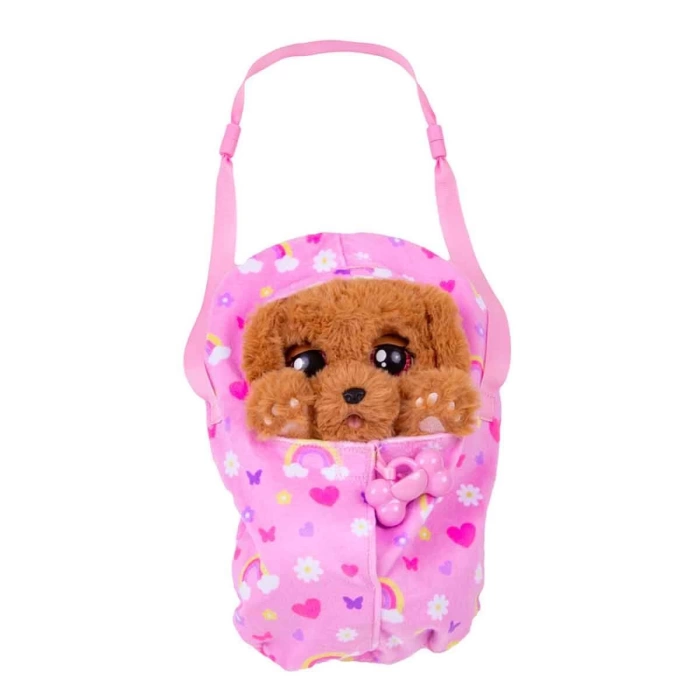 Sesli Baby Paws Yavru Köpek Peluş BAW01000 - Cocker Pembe Çanta