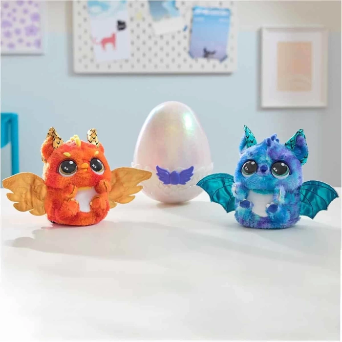 Sesli ve Işıklı Hatchimals Alive Mystery Hatch Draggle İnteraktif Peluş Sürpriz Yumurta