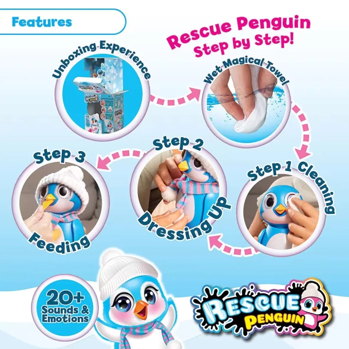 Silverlit Rescue İnteractive Penguen-Mavi