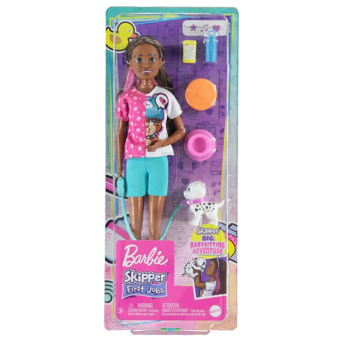 Barbie Skipper Köpek Bakıcısı Bebek Ve Aksesuarları - HKD77