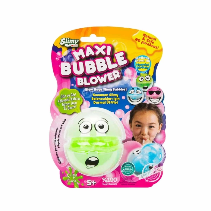 Slimy Maxi Bubble Blower Komik Slime - Yeşil